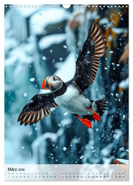 Produktbild: V&ouml;gel - K&uuml;nstler im Flug (Wandkalender 2026 DIN A3 hoch), CALVENDO Monatskalender