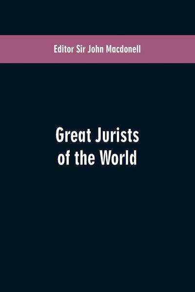 Produktbild: Great Jurists of the World