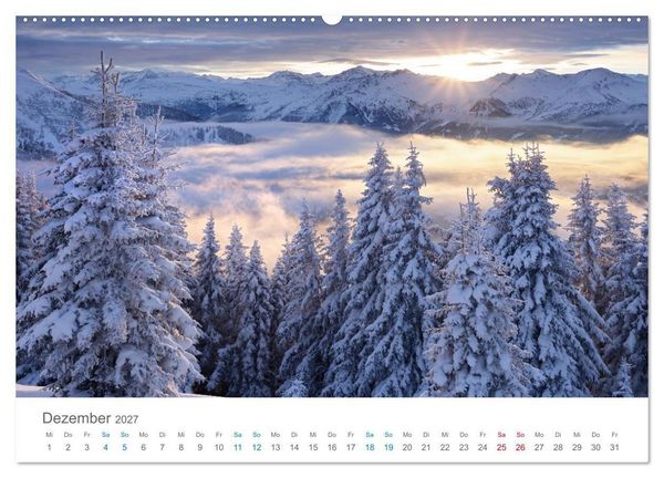 Produktbild: Alpen im Licht (Wandkalender 2027 DIN A2 quer), CALVENDO Monatskalender