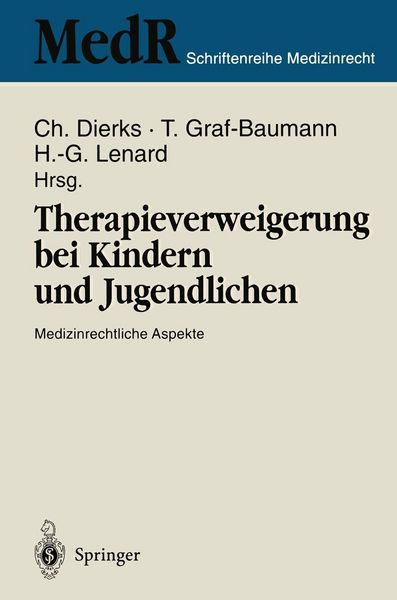 Produktbild: Therapieverweigerung bei Kindern und Jugendlichen