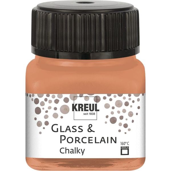 KREUL Porzellanfarbe Chalky terracotta 20ml Glas