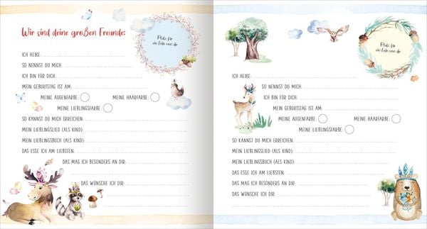 Produktbild: Meine ersten Freunde &ndash; Waldtiere (Aquarell-Optik)