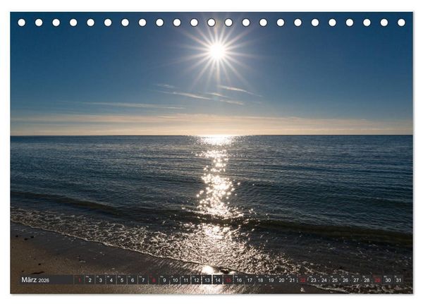 Produktbild: Blick aufs ruhige Meer (Tischkalender 2026 DIN A5 quer), CALVENDO Monatskalender