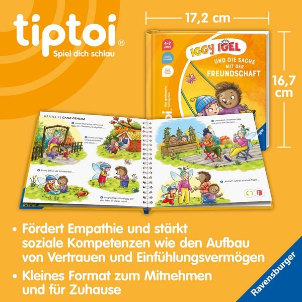 Produktbild: tiptoi&reg; Bildergeschichten &uuml;ber den Umgang mit Gef&uuml;hlen - Iggy Igel und die Sache mit der Freundschaft