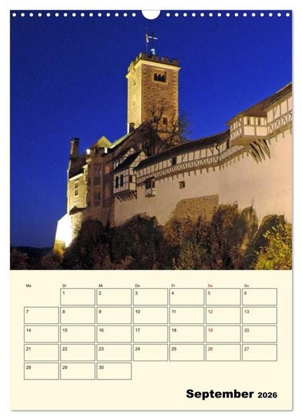 Produktbild: Die Wartburg - Weltkulturerbe in Th&uuml;ringen (Wandkalender 2026 DIN A3 hoch), CALVENDO Monatskalender