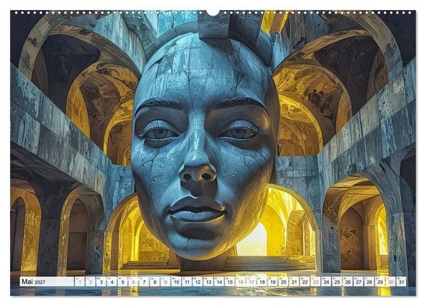 Produktbild: Anima Architectura, der Geist der Steine (hochwertiger Premium Wandkalender 2027 DIN A2 quer), Kunstdruck in Hochglanz