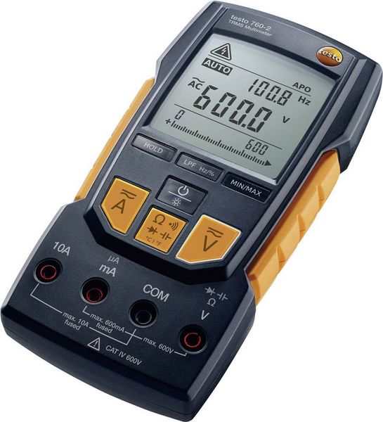 Produktbild: Testo 760-2 Hand-Multimeter digital CAT III 1000 V, CAT IV 600V Anzeige (Counts): 6000