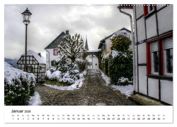 Produktbild: Die sch&ouml;nsten Orte der Eifel (hochwertiger Premium Wandkalender 2026 DIN A2 quer), Kunstdruck in Hochglanz