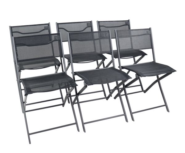 Produktbild: 7 tlg. Bistroset Balkonset Gartenset Metall Sumila