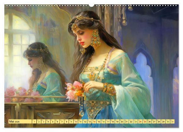 Produktbild: Arabische Fantasien (hochwertiger Premium Wandkalender 2026 DIN A2 quer), Kunstdruck in Hochglanz