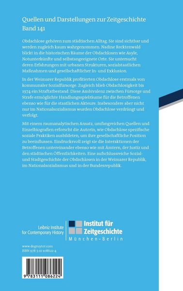 Produktbild: R&auml;ume der Obdachlosen