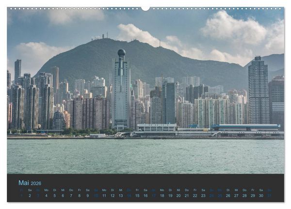 Produktbild: Hong Kong - Skylines (Wandkalender 2026 DIN A2 quer), CALVENDO Monatskalender