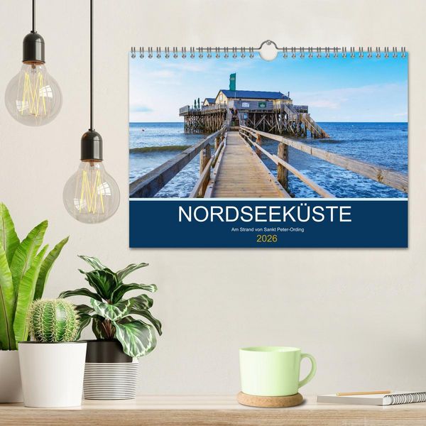 Produktbild: Nordseek&uuml;ste Am Strand von Sankt Peter-Ording (Wandkalender 2026 DIN A4 quer), CALVENDO Monatskalender