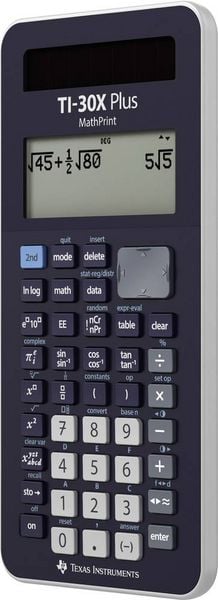 Produktbild: Schulrechner TI-30X Plus MathPrint dunkelblau, hochaufl&ouml;sendes Display