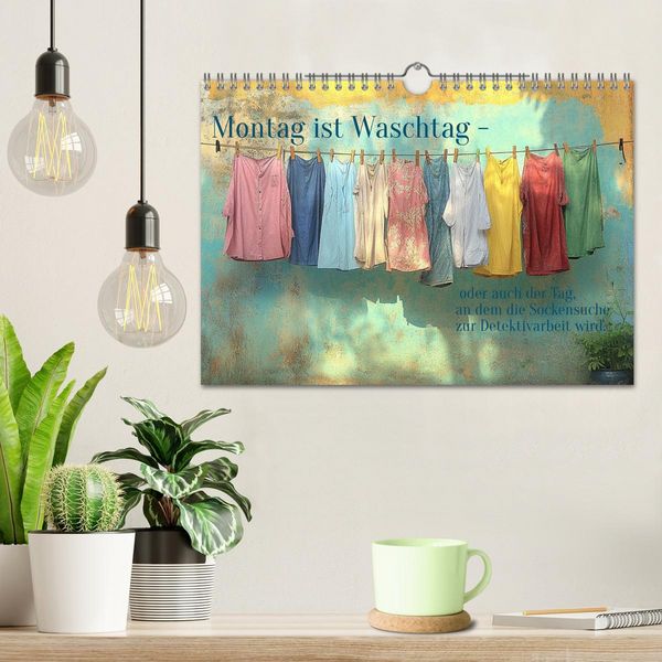 Produktbild: Montag ist Waschtag (Wandkalender 2026 DIN A4 quer), CALVENDO Monatskalender