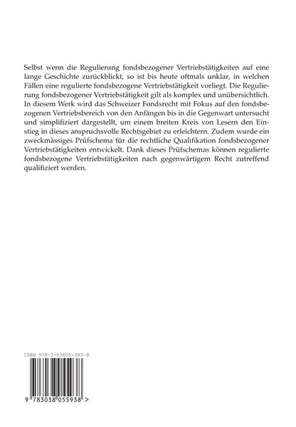 Produktbild: Regulatorische Aspekte fondsbezogener Vertriebst&auml;tigkeiten in der Schweiz - Vom Anlagefondsgesetz zur heutigen Regulierung