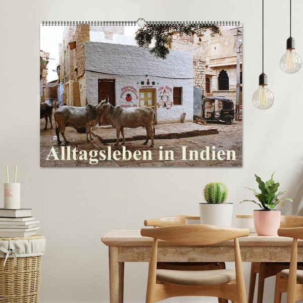 Produktbild: Alltagsleben in Indien (Wandkalender 2026 DIN A2 quer), CALVENDO Monatskalender