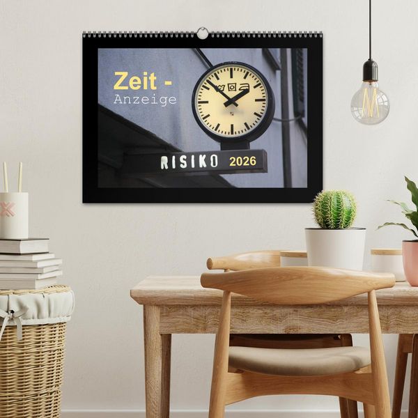 Produktbild: Zeit-Anzeige (Wandkalender 2026 DIN A3 quer), CALVENDO Monatskalender