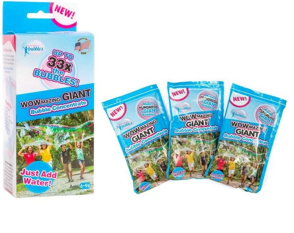 Produktbild: WOWMAZING 505001 - South Beach Bubbles: Riesenseifenblasen-Konzentrat, 3er-Set, Nachf&uuml;llpacks