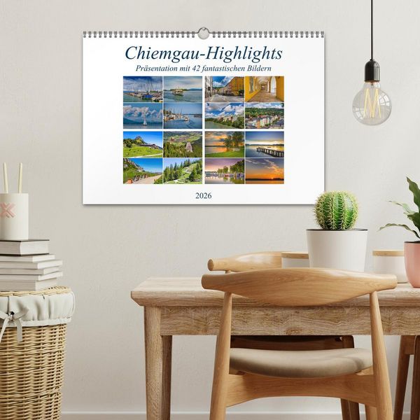 Produktbild: Chiemgau-Highlights (Wandkalender 2026 DIN A3 quer), CALVENDO Monatskalender