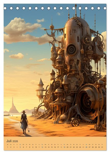 Produktbild: Steampunk-Universum (Tischkalender 2026 DIN A5 hoch), CALVENDO Monatskalender