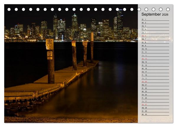 Produktbild: Eine Reise nach Seattle (Tischkalender 2026 DIN A5 quer), CALVENDO Monatskalender