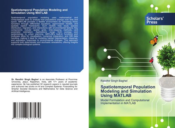 Produktbild: Spatiotemporal Population Modeling and Simulation Using MATLAB