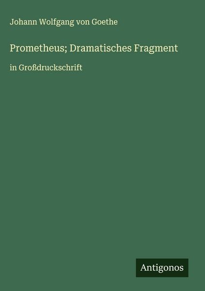 Produktbild: Prometheus; Dramatisches Fragment