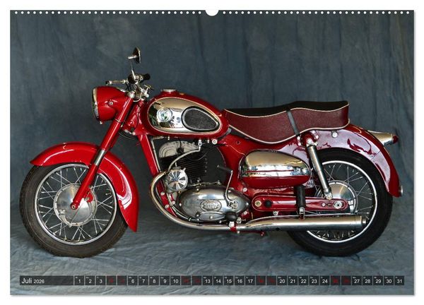 Produktbild: Puch 250 SGS Motorrad - Oldie aus &Ouml;sterreich (Wandkalender 2026 DIN A2 quer), CALVENDO Monatskalender