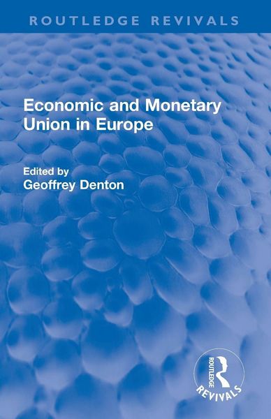 Produktbild: Economic and Monetary Union in Europe