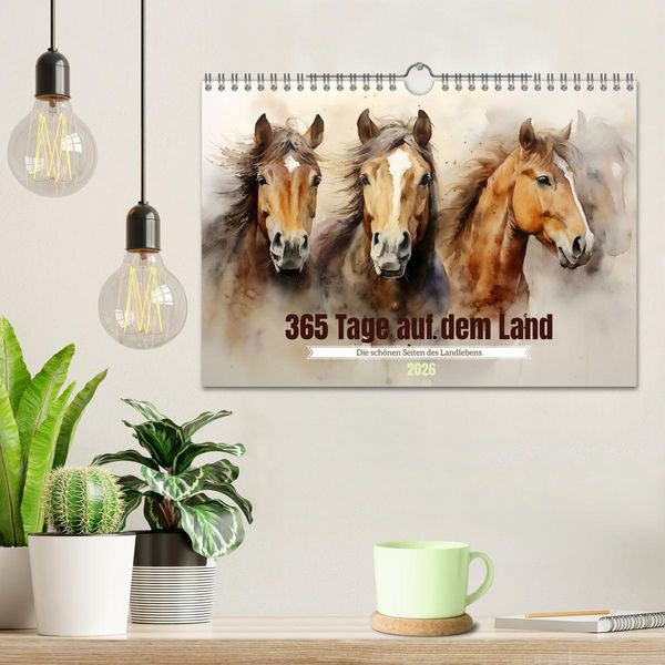 Produktbild: 365 Tage auf dem Land (Wandkalender 2026 DIN A4 quer), CALVENDO Monatskalender
