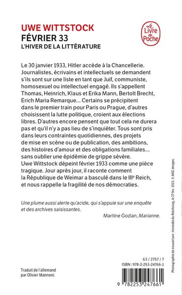 Produktbild: F&eacute;vrier 33 : l'hiver de la litt&eacute;rature