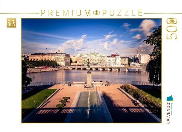 CALVENDO Puzzle Blick von der Norrbro Brücke, Stockholm | 500 Teile Lege-Größe 48 × 36 cm Foto-Puzzle für Erwachsene