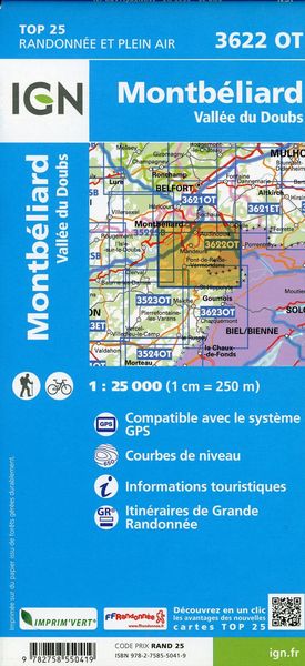 Produktbild: Montb&eacute;liard - Vall&eacute;e du Doubs 1:25 000