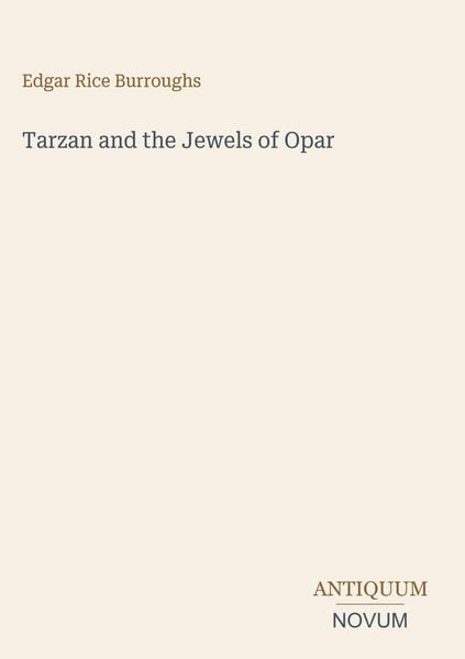 Produktbild: Tarzan and the Jewels of Opar