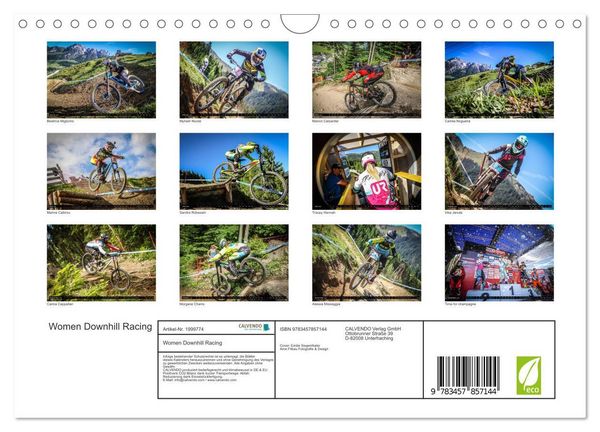 Produktbild: Women Downhill Racing (Wandkalender 2026 DIN A4 quer), CALVENDO Monatskalender
