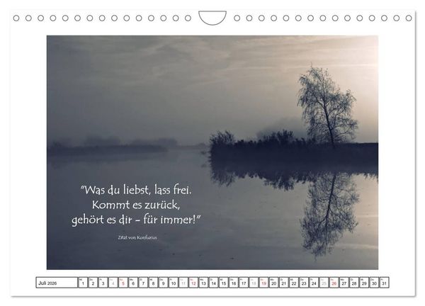 Produktbild: Zitate - Sammlung (Wandkalender 2026 DIN A4 quer), CALVENDO Monatskalender