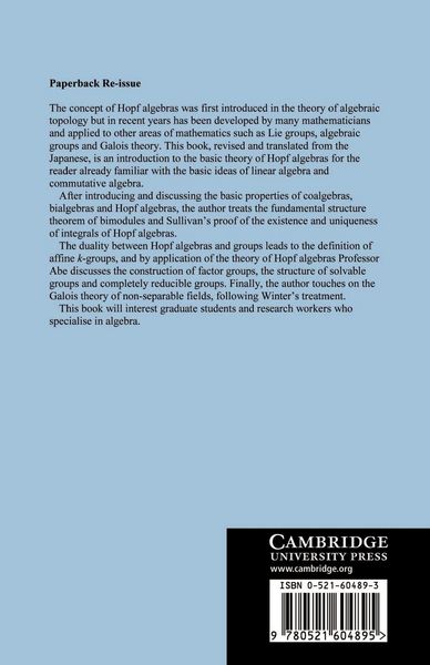 Produktbild: Hopf Algebras