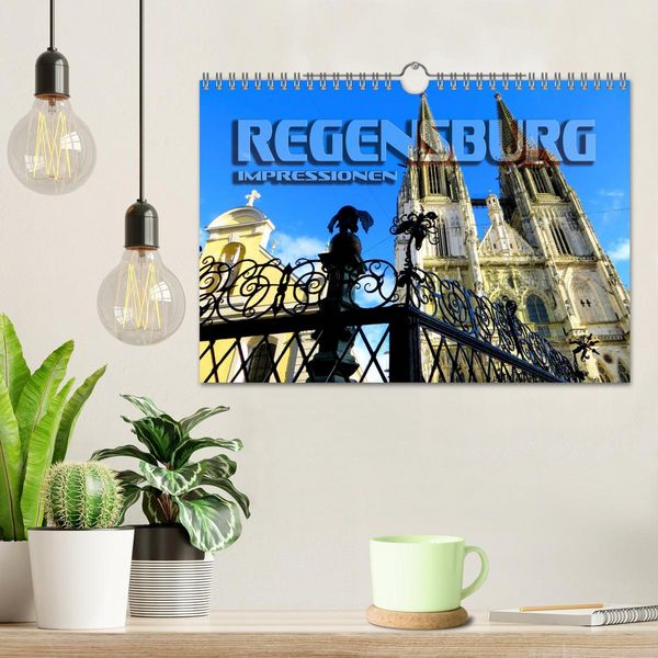 Produktbild: REGENSBURG - Impressionen (Wandkalender 2026 DIN A4 quer), CALVENDO Monatskalender