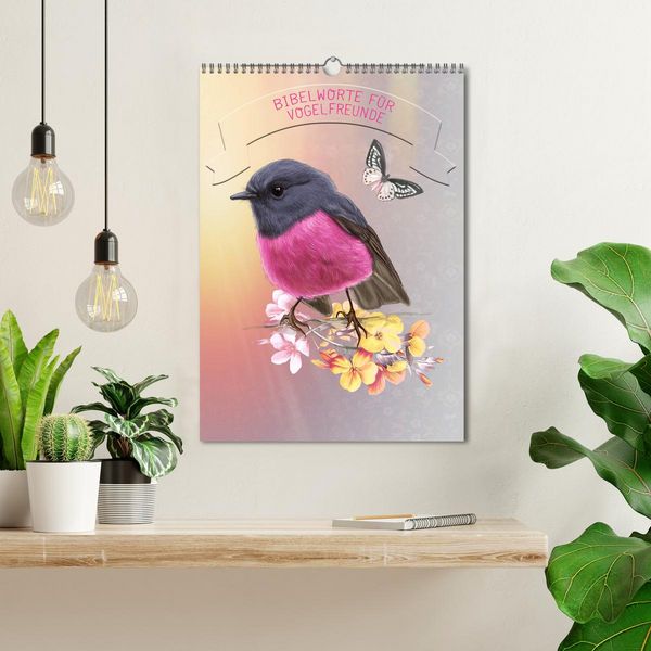 Produktbild: Bibelworte f&uuml;r Vogelfreunde (Wandkalender 2026 DIN A3 hoch), CALVENDO Monatskalender