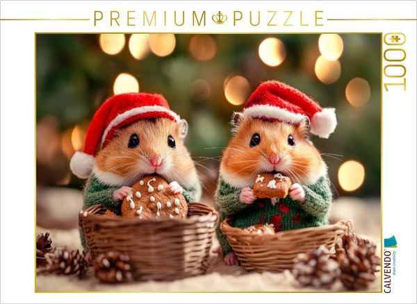 CALVENDO Puzzle Flauschige Weihnachten | 1000 Teile Lege-Größe 64x48cm Foto-Puzzle für glückliche Stunden