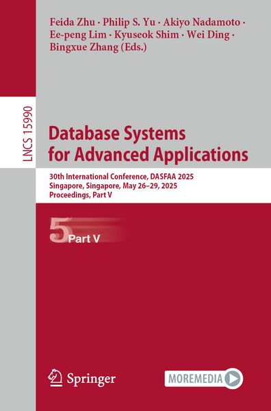 Produktbild: Database Systems for Advanced Applications