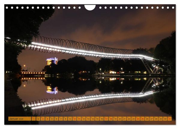 Produktbild: RUHRPOTT LICHTER (Wandkalender 2026 DIN A4 quer), CALVENDO Monatskalender