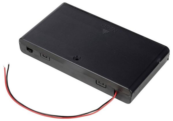 Produktbild: TRU COMPONENTS TC-13220648 Batteriehalter 8x Mignon (AA) Kabel (L x B x H) 127 x 71 x 19mm