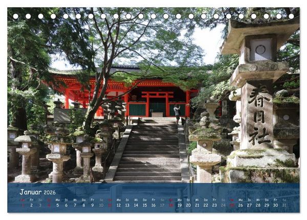 Produktbild: Japan - Impressionen aus dem Land der aufgehenden Sonne (Tischkalender 2026 DIN A5 quer), CALVENDO Monatskalender