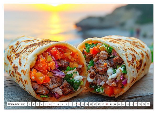 Produktbild: D&ouml;ner macht sch&ouml;ner, t&uuml;rkischer Geschmack von deinem D&ouml;nermann (Wandkalender 2026 DIN A3 quer), CALVENDO Monatskalender