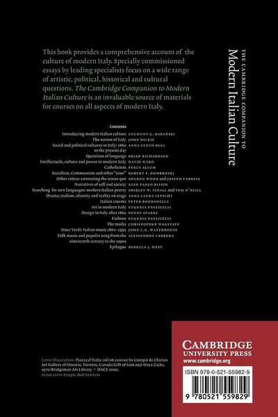 Produktbild: The Cambridge Companion to Modern Italian Culture