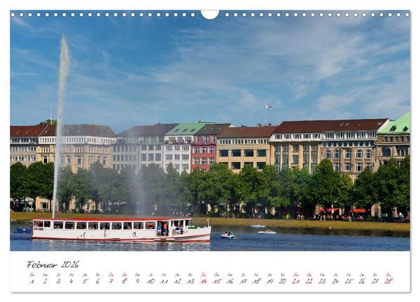 Produktbild: Alsteransichten in Hamburg (Wandkalender 2026 DIN A3 quer), CALVENDO Monatskalender