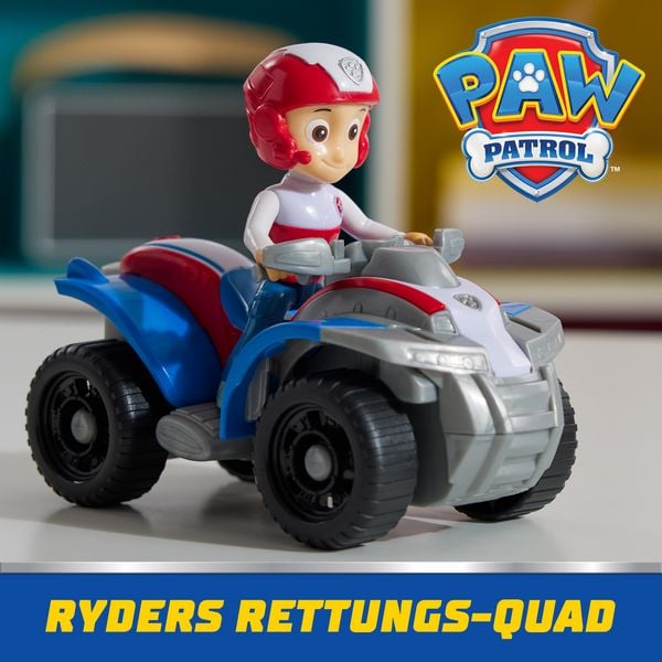 Produktbild: PAW Patrol - Ryder-Figur mit Quad-Rettungsfahrzeug, stabiles Basis-Fahrzeug (2025), authentisches Spielzeug zur Serie f&uuml;r Kinder ab 3 Jahren