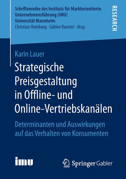 Produktbild: Strategische Preisgestaltung in Offline- und Online-Vertriebskan&auml;len
